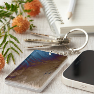 Golden Feathers Key Ring