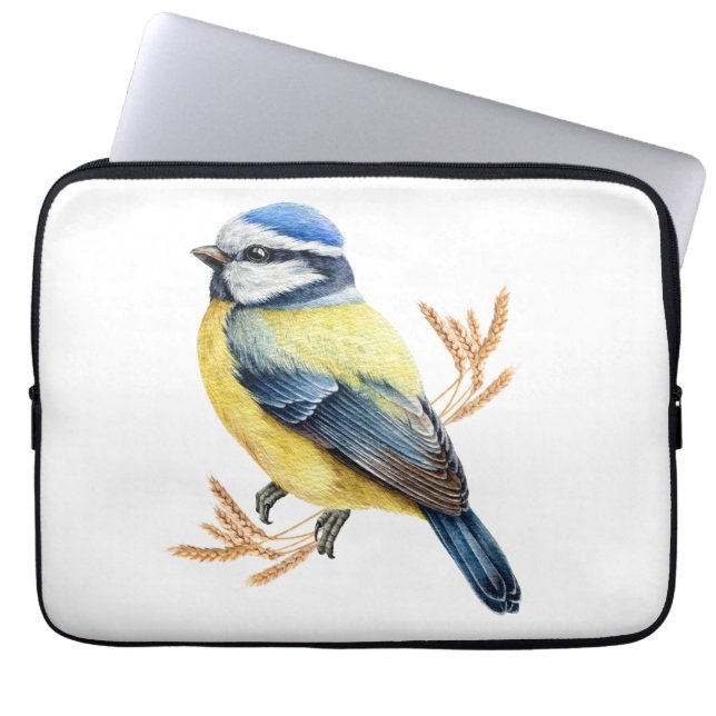 Golden Feathers Laptop Sleeve (Front)