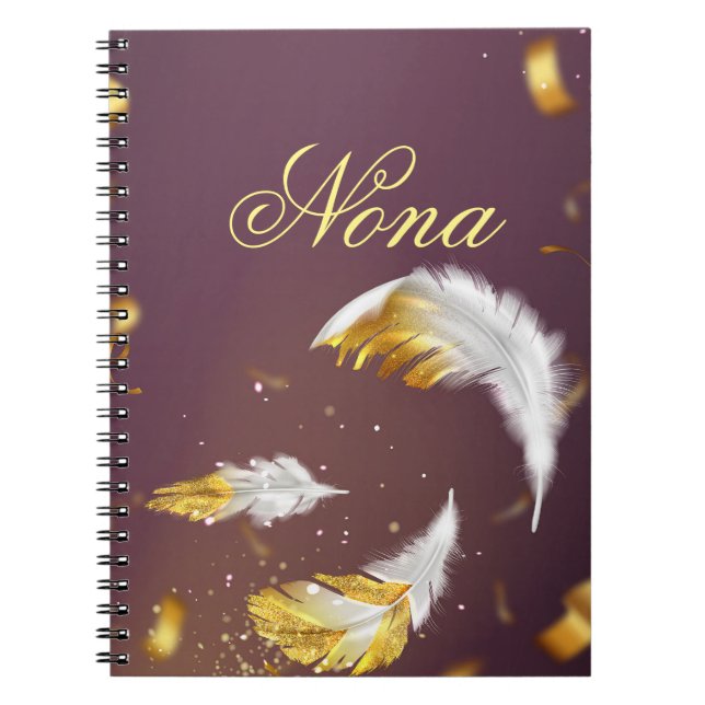 golden feathers  notebook (Front)