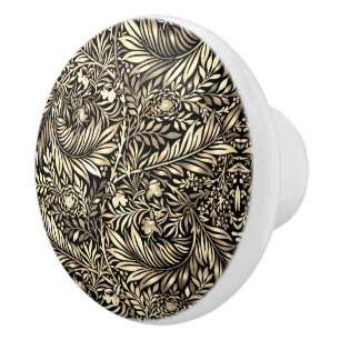Golden Fern Ceramic Knob