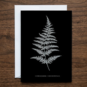 Golden Fern Frond, Gymnogramma Chrysophylla Thank You Card
