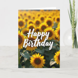 Golden Field Birthday Card