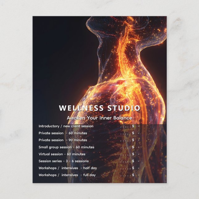 Golden Field Holistic Bodywork Flyer (Front)