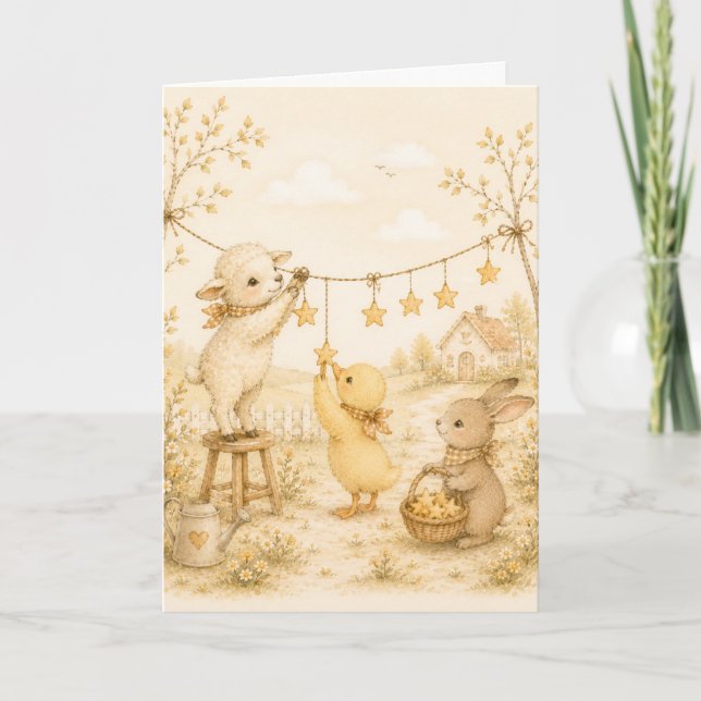 Golden Fields Greeting  Card (Front)