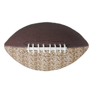 Golden Filigree Cross Pattern Design Football