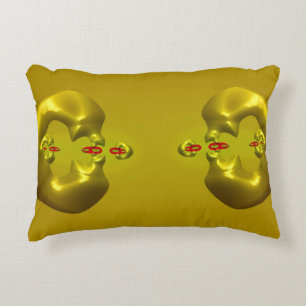 ~GOLDEN FINGERS ~ Fractal Design ~ Decorative Cushion