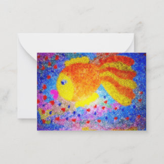Golden fish card