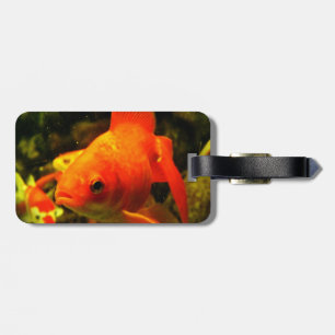 Golden fish luggage tag