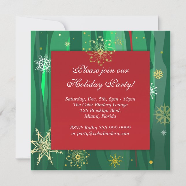 Golden Flakes 5.25" x 5.25" Invitation (Front)