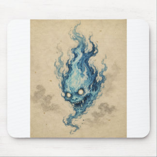 Golden Flame Onibi Spirit Mousepad