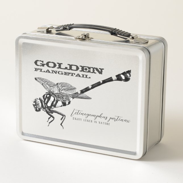 Golden Flangetail Metal Lunch Box (Front)