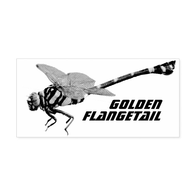 Golden Flangetail Rubber Stamp (Imprint)