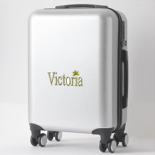 Golden Flecks Victoria Name Design,