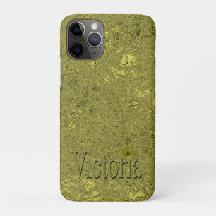Golden Flecks Victoria Name Design, iPhone 11 Pro Case
