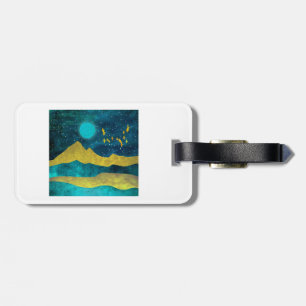Golden Flock Luggage Tag