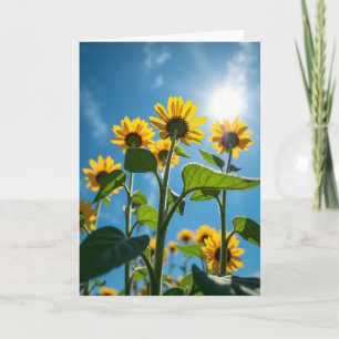 Golden Floral Birthday Card