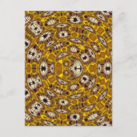 Golden Floral Mandala Boho Pattern