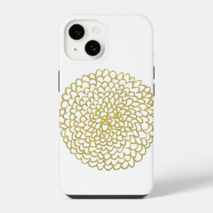 Golden Floral Mandala Phone Case