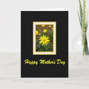 Golden Floral Photo Card
