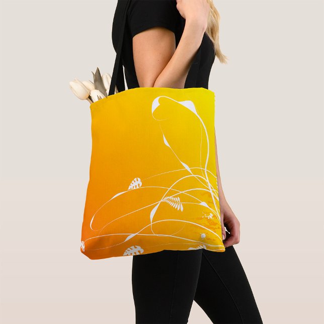 Golden Floral Tote Bag (Creator Uploaded)