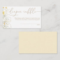 Golden Floral | Wildflower Diaper Raffle