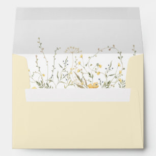 Golden Floral   Wildflower Floral Envelope