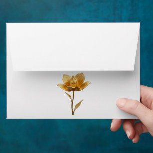 Golden Flower Envelope