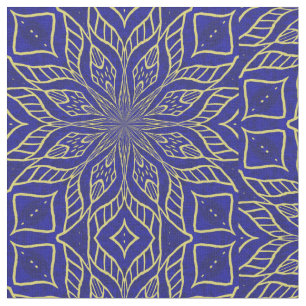 Golden Flower Mandala - Fabric