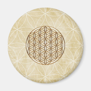 Golden Flower of Life Magnet