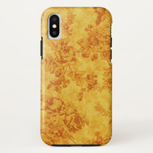 Golden Flowers iPhone X Case