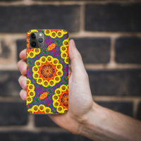 Golden flowers kaleidoscope 