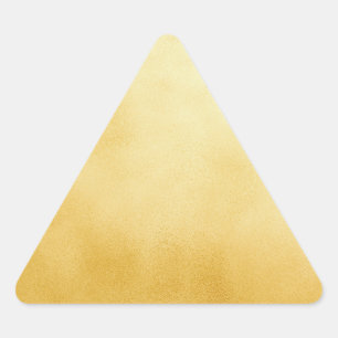 Golden Foil Faux Gold Triangle Sticker
