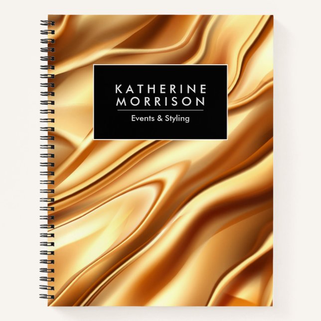 Golden Foil Texture Notebook (Front)