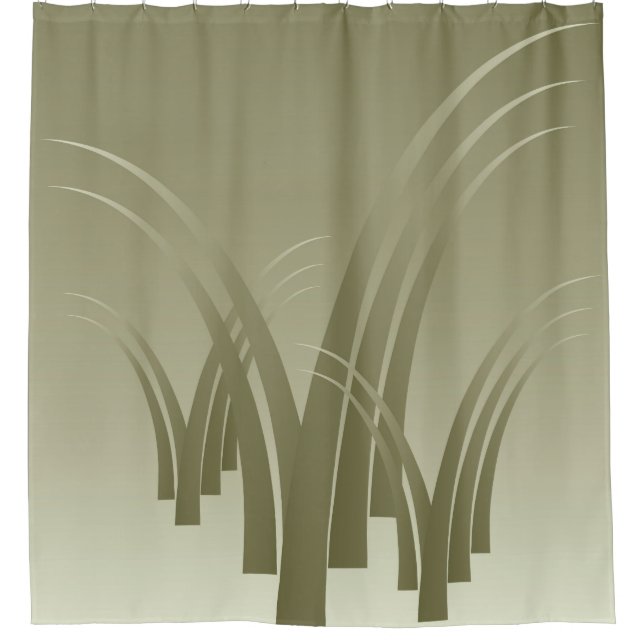 Golden forest shower curtain (Front)