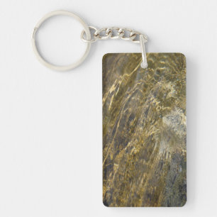 Golden Fountain Water Key Ring