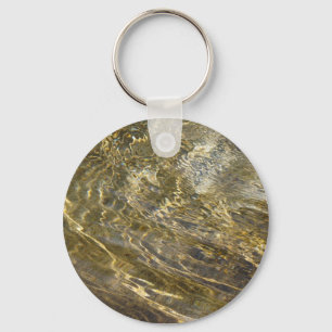 Golden Fountain Water Key Ring