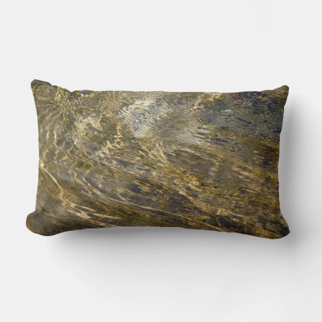 Golden Fountain Water Lumbar Cushion (Front)