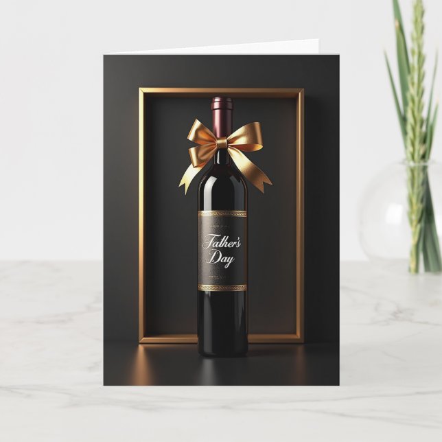 Golden Frame Fathers Day Card (Front)