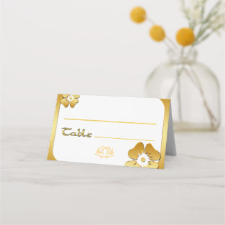 Golden frame place card