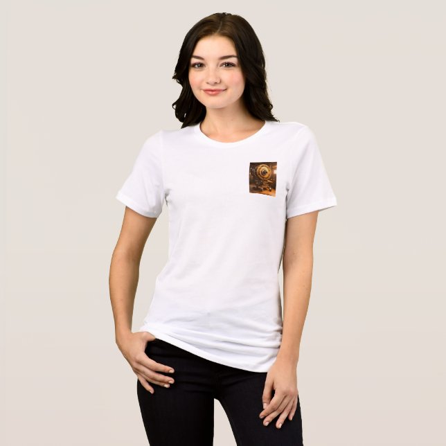 “Golden Frame – The Engine of Cinema” Tri-Blend Shirt (Front Full)
