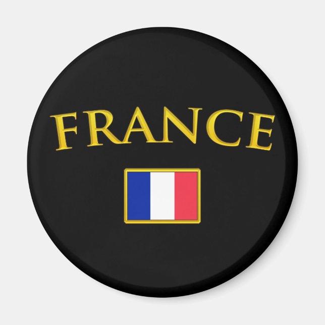 Golden France Magnet (Front)