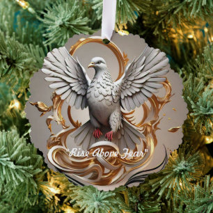 "Golden Freedom Rise" Tree Decoration Card