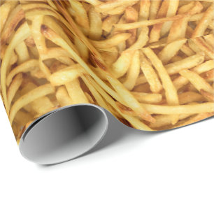 golden french fried wrapping paper