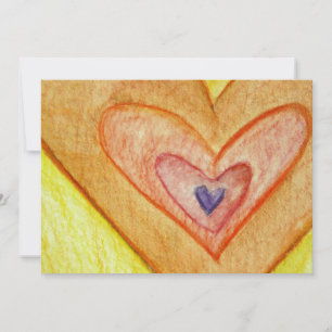 Golden Friendship Hearts Invites or Invitations