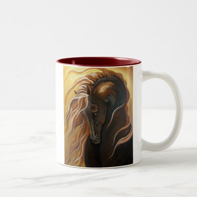 Golden Friesian Two Tone Coffee Mug (Right)