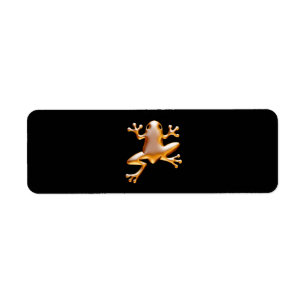 Golden Frog Return Address Label