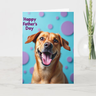 Golden Fur Fathers Day Card