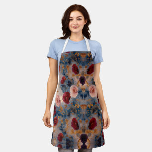 Golden Garden Bloom – Elegant Floral Apron