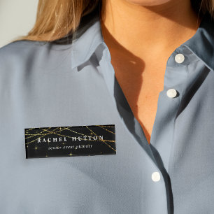 Golden Garland Name Tag