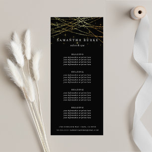 Golden Garland   Pricing or Services Rack Card